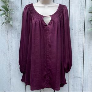 Silky Plum Blouse